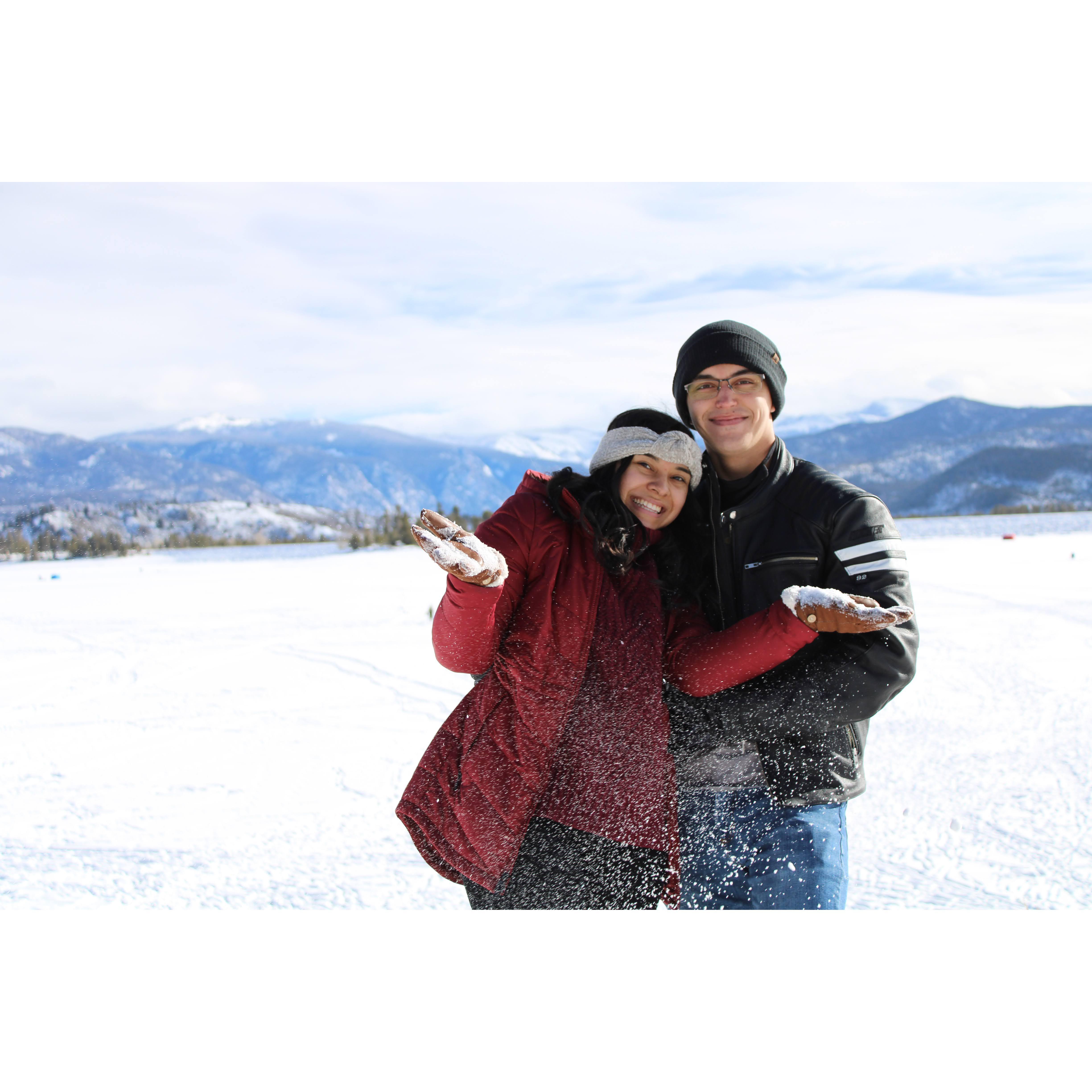 Our first vacation together in Grand Lake, Colorado (Dec, 2020)