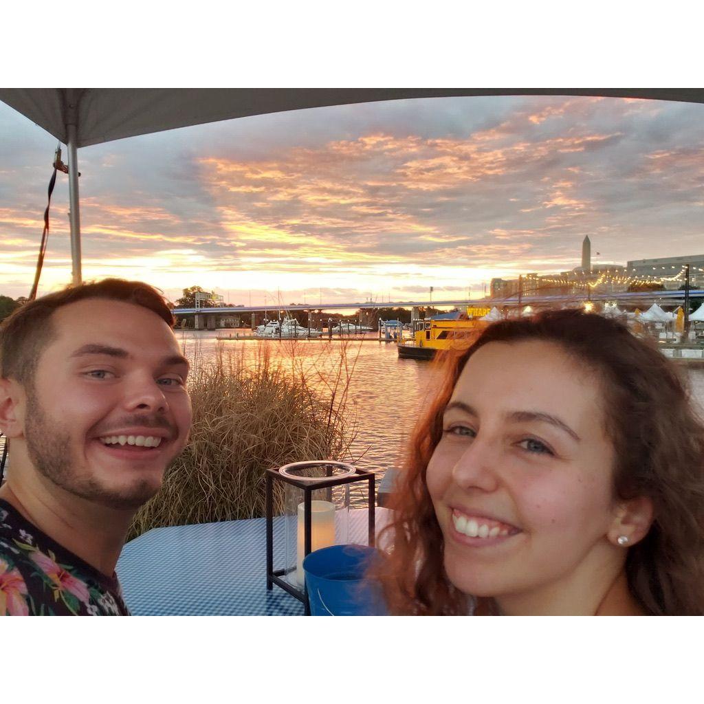 One of our first dates in summer 2020