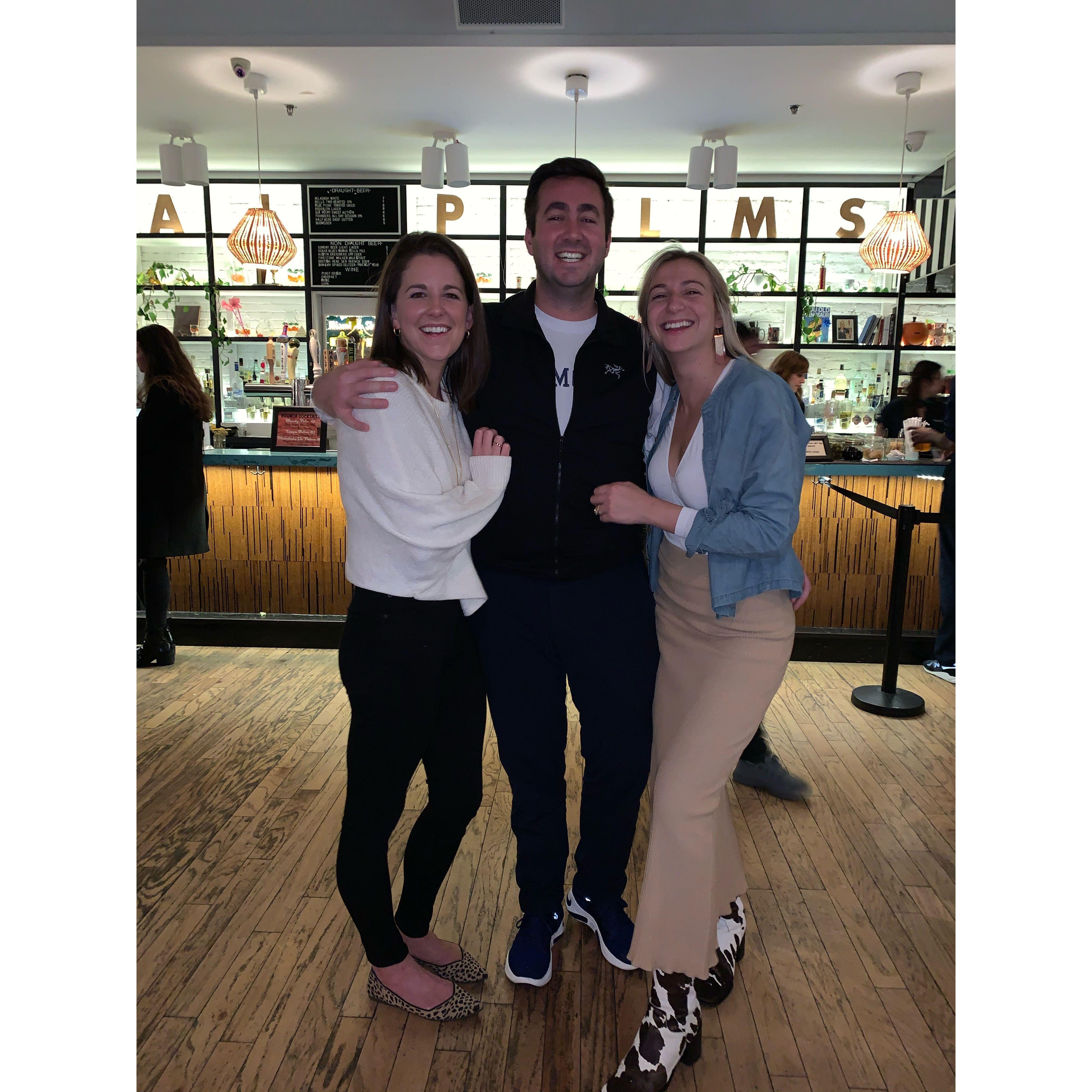 Abby, Hayden's college roommate and a friend of Tim's from Needham, played a large role in match making