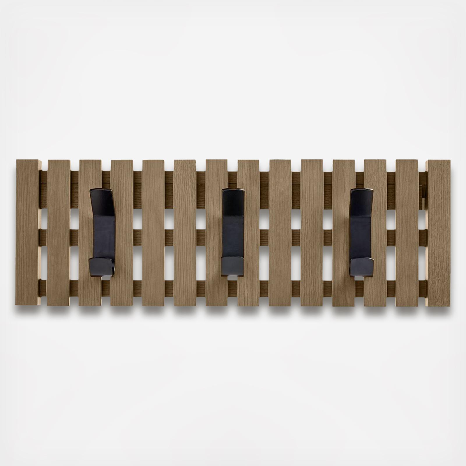 Crate and Barrel, Batten 3Hook Coat Rack Zola