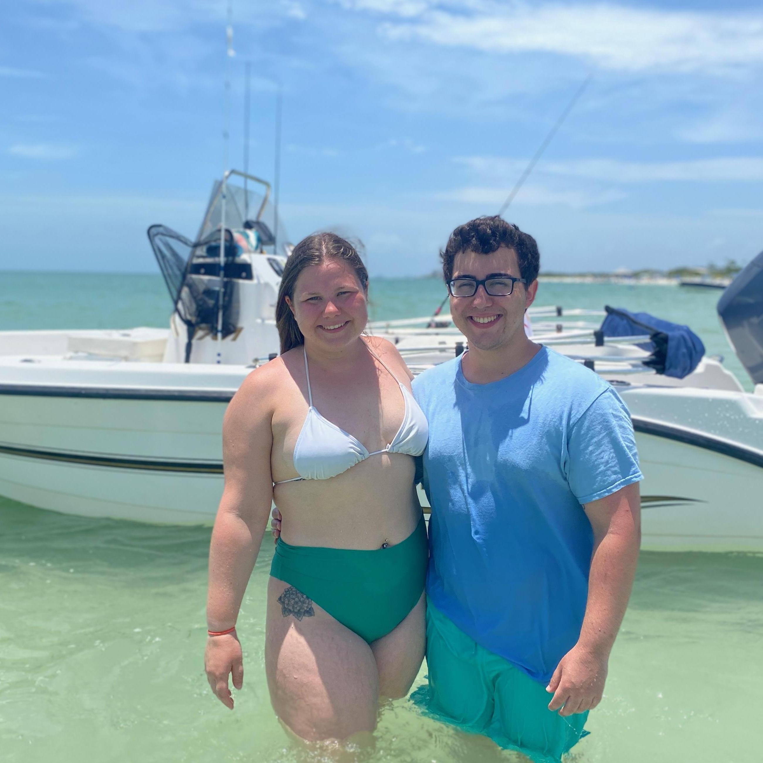 Elyse and Jon visiting their friend, Charlie, in Florida!
