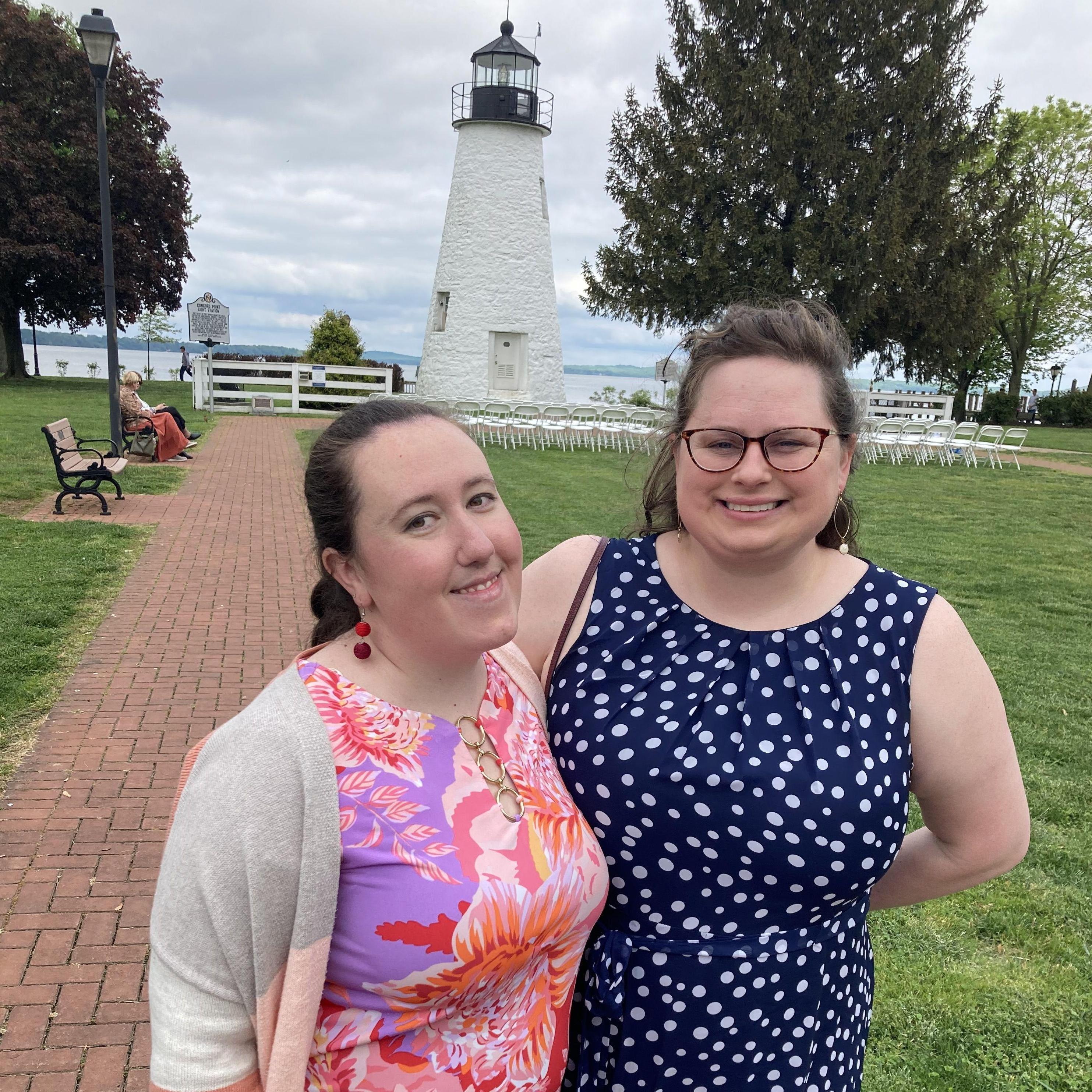Liz and Ashley at Katelyn and Charle’s wedding April 2023!