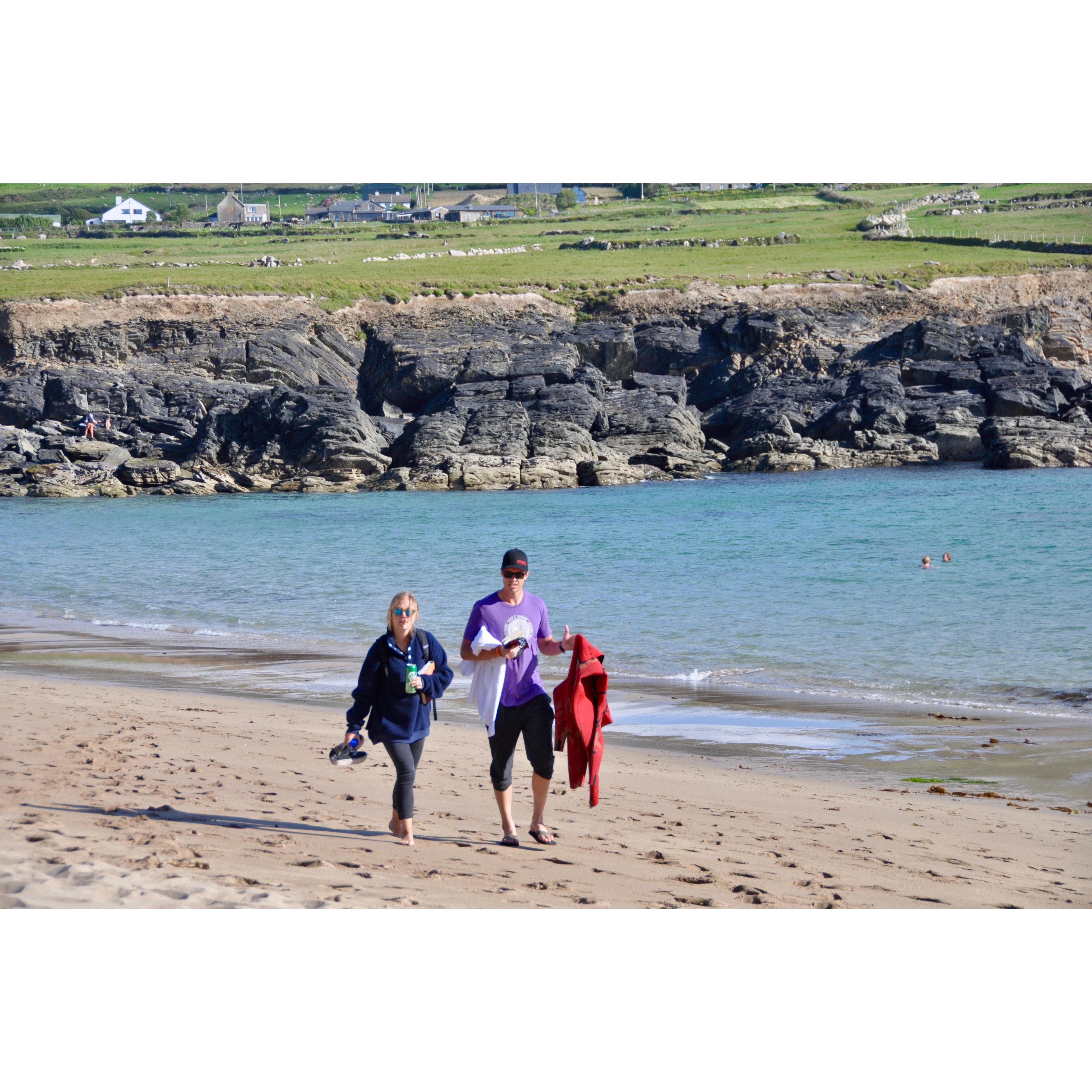 We got to go to Ireland together when Charlie completed the Ironman Ireland 2019, along with some friends and Chip, Polly, and Elizabeth