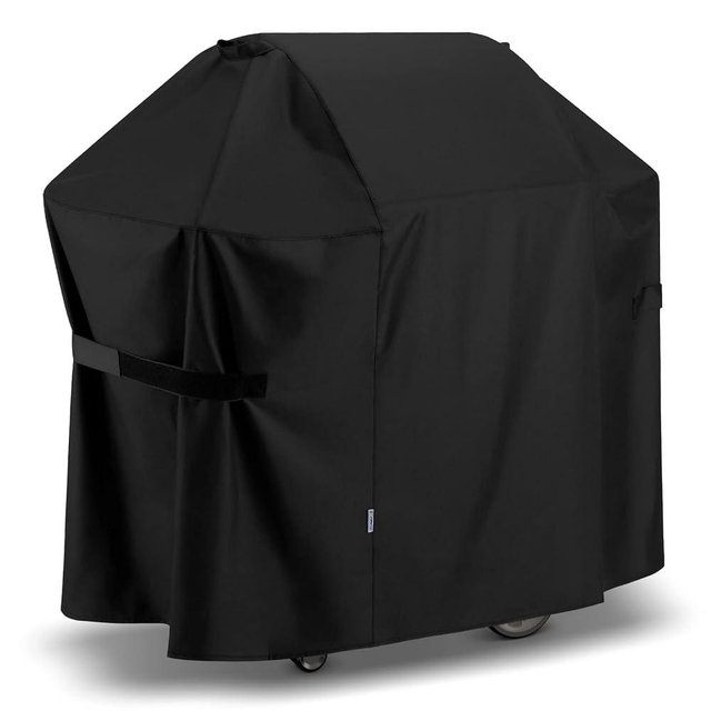 SunPatio BBQ Grill Cover 52 Inch, Outdoor Durable Waterproof Gas Barbecue Cover, Compatible for Weber Spirit 200 and 300 Series, Charbroil and Kenmore Grills, Compared to Weber 7106, 52" x 26" x 43"H