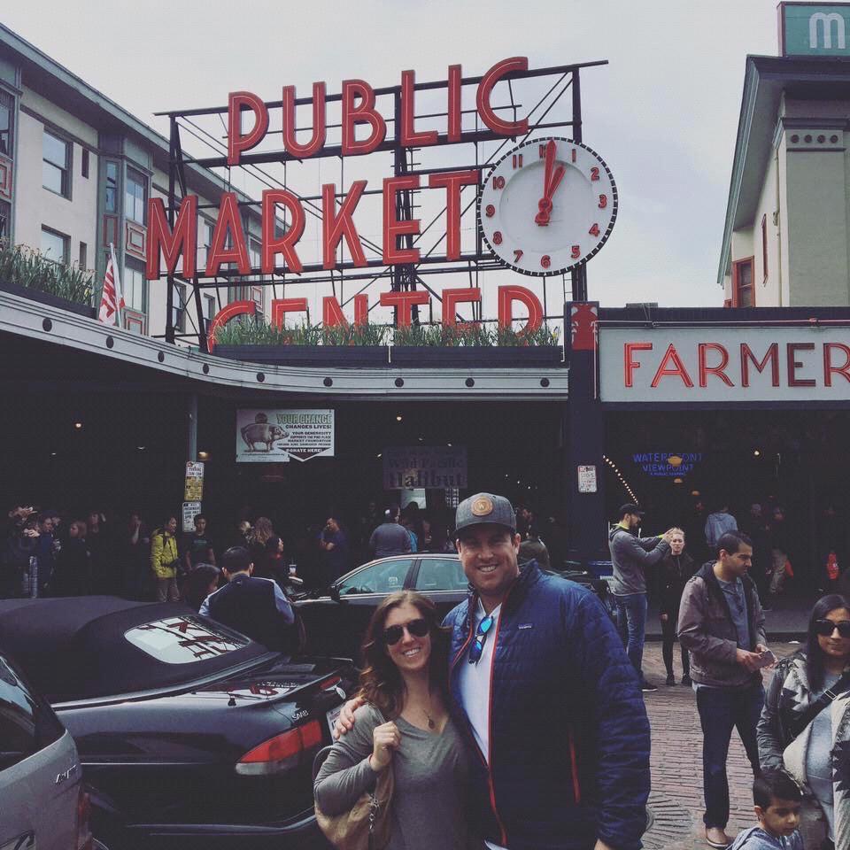 Pike Place Market on a surprise trip to Seattle