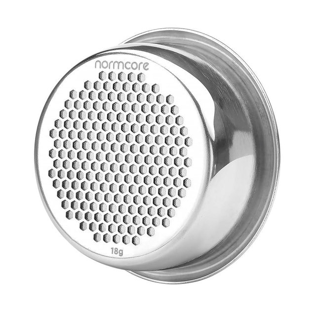Normcore 54mm Double Layer Portafilter Basket, 18g Precision High Extraction Basket Compatible with 54mm Breville Sage Espresso machines, 304 Stainless Steel, 0.8mm Thickness, 18 Gram