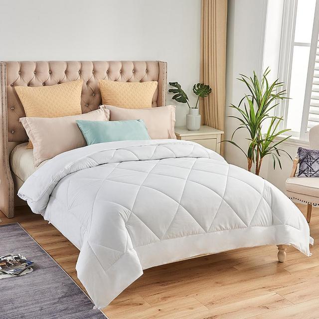 JML All-Season Down Alternative Comforter, Fluffy, Ultralsoft, White, Queen