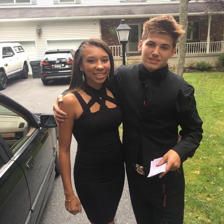 Our first school dance together!