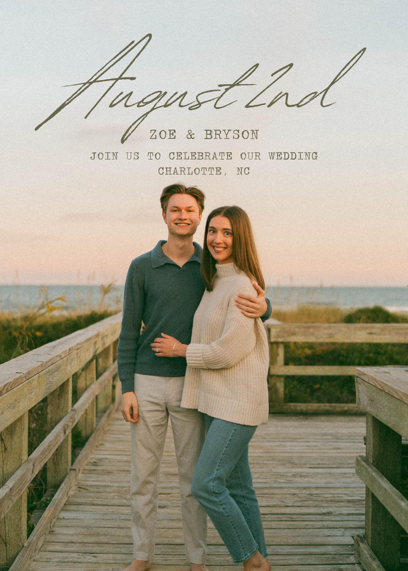 The Wedding Website of Zoe Archambault and Bryson Boss
