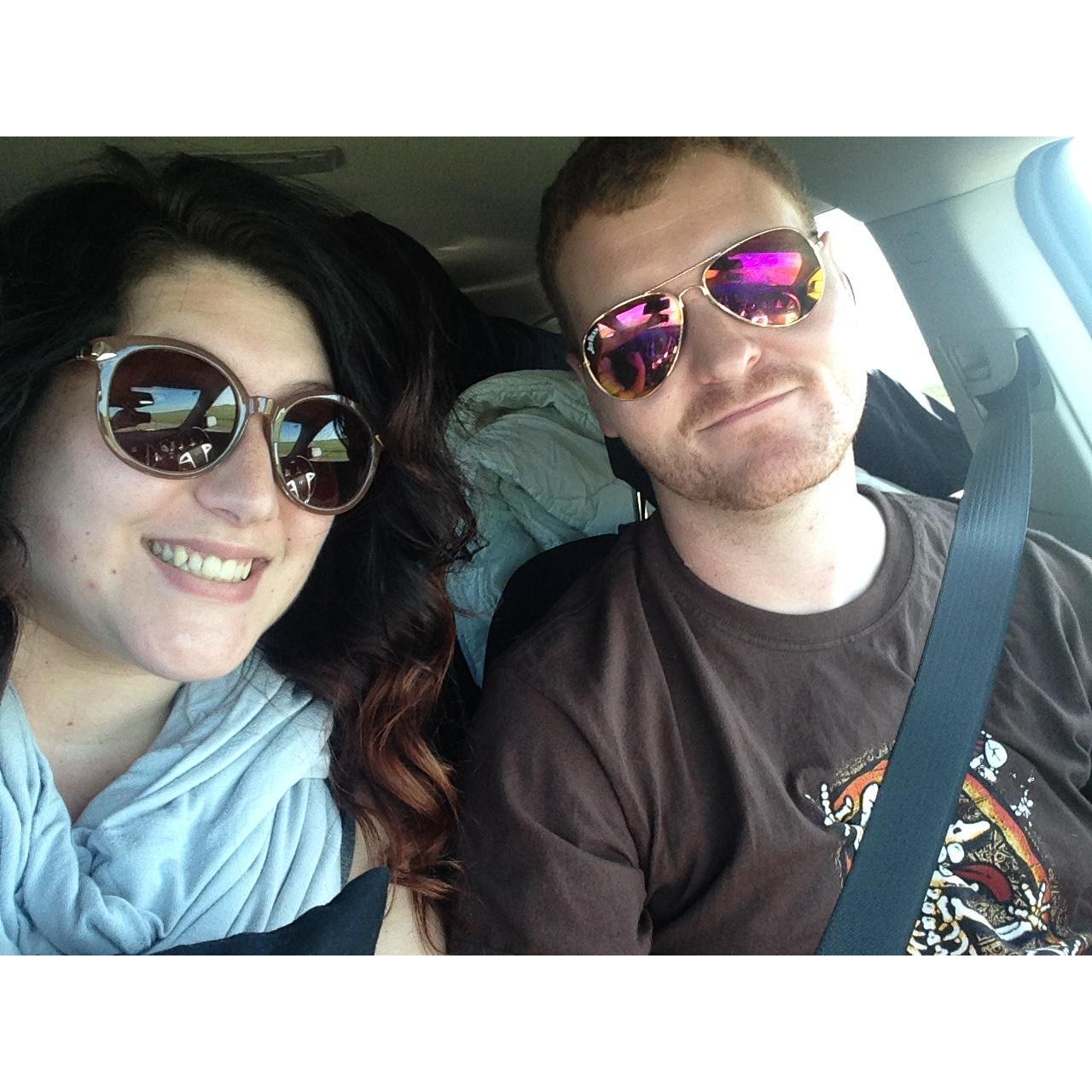 At this point in a road trip, we had spent 8 days in a car together, slept in the rain, made smores with soda crackers, saw a slug, met a giant lemon, and fell more in love (we know - barf barf barf)