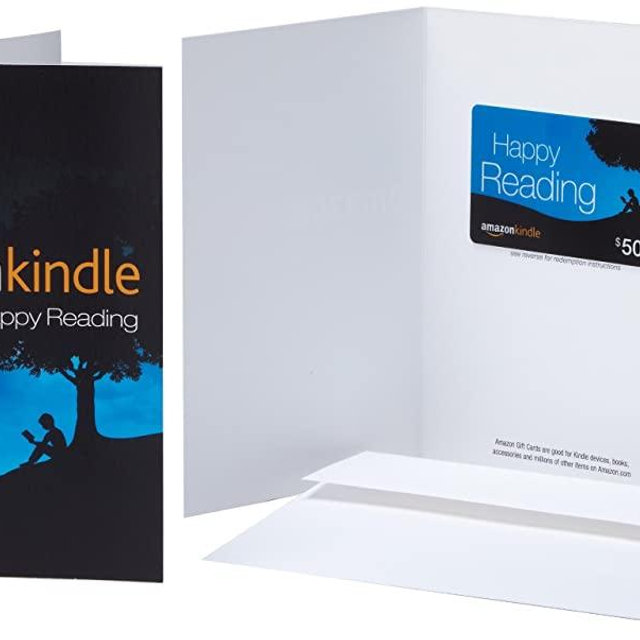 Amazon.com $50 Gift Card in a Greeting Card (Amazon Kindle Design)
