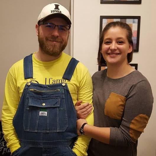 We took this photo at a friend's housewarming party. Alex is lovingly known amongst our friends as "Pappy Scoots."