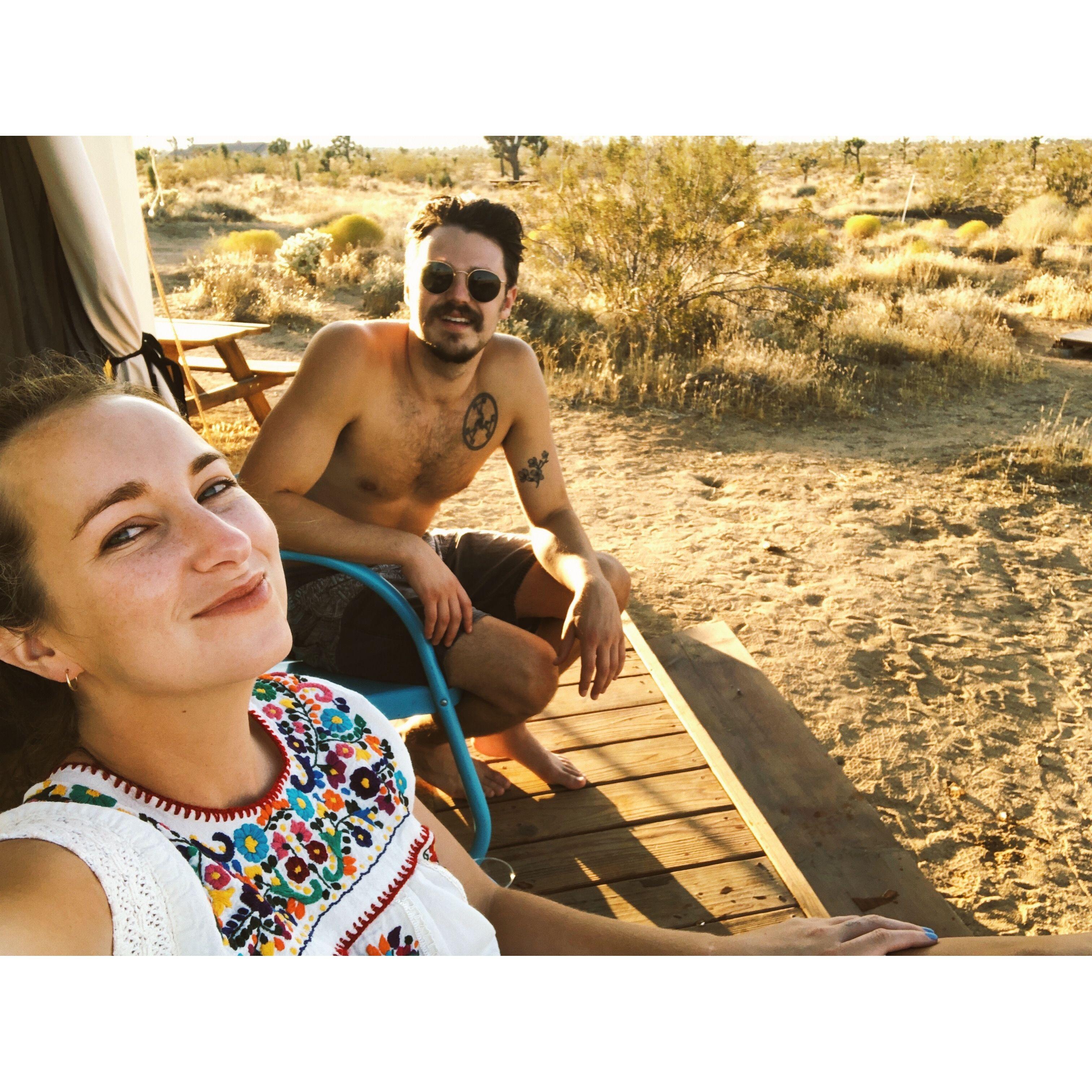 Yurting in Joshua Tree