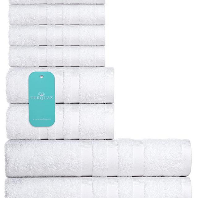 Turkish Cotton Bath Towel Set 8 Piece, 2 Bath Towels, 2 Hand Towels, and 4 Washcloths, Turkish Cotton Towels for Bathroom, Shower, Spa, Soft and Absorbent