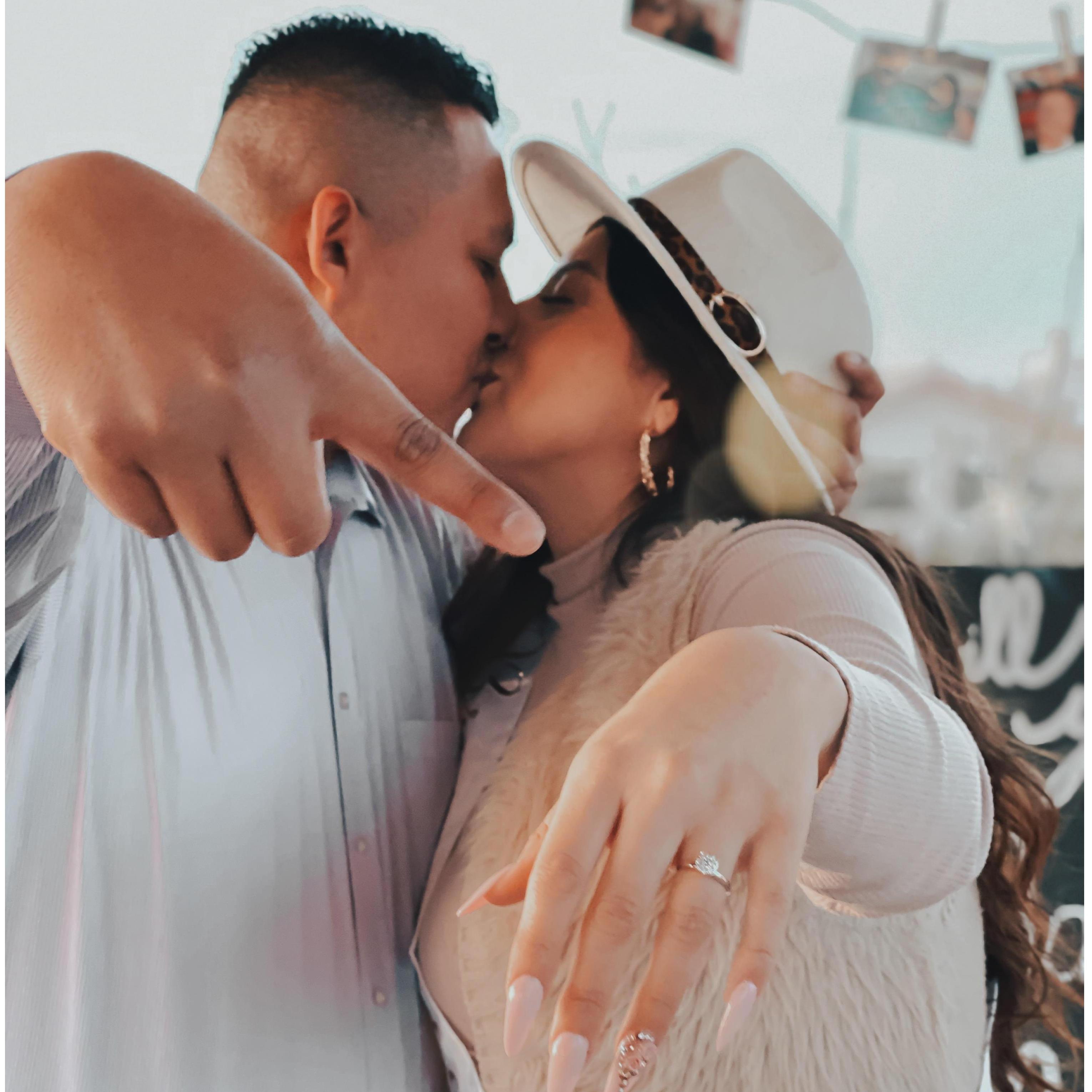 Picture from our engagement in January 2020. We were in El Paso surrounded by love and family.