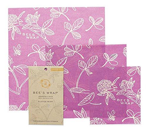 Bee's Wrap Sustainable Reusable Food Storage Mimi's Purple Assorted 3 Pack