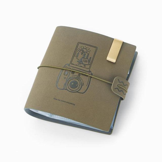 200 Pocketsc for Fujifilm Instax Mini Camera，Mini instant film photo album ，For Instax Mini 12 11 9 40 90 8 7 Evo LiPlay Instant Camera, 2x3 Photo Album (green)