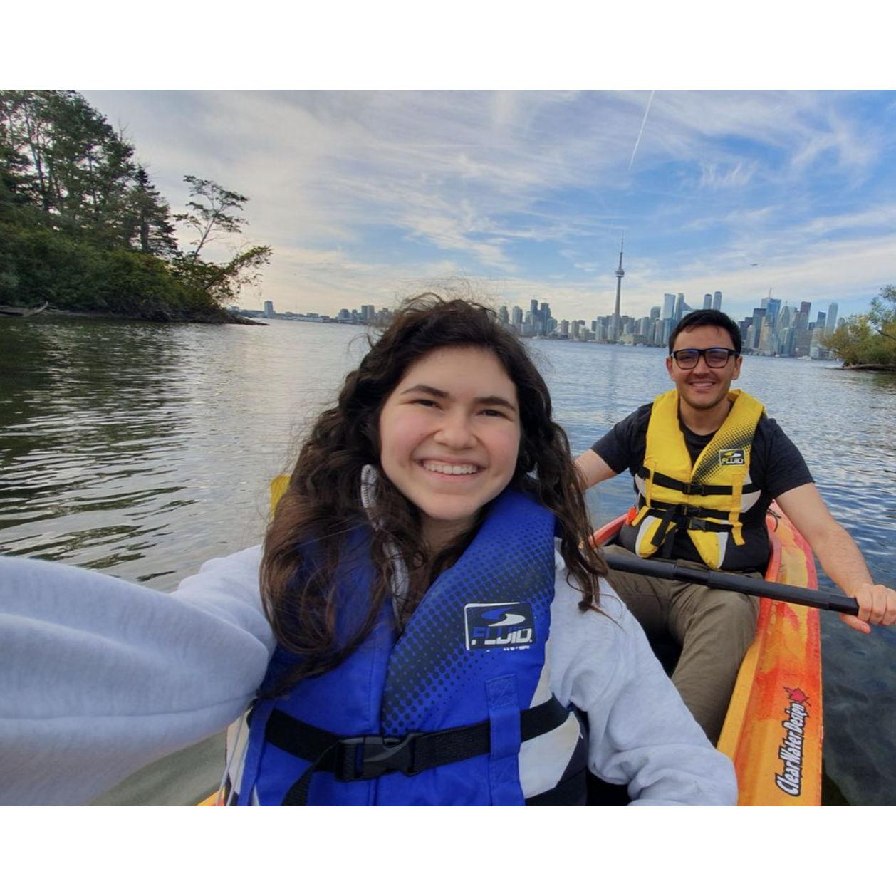 Haciendo Kayak en Toronto