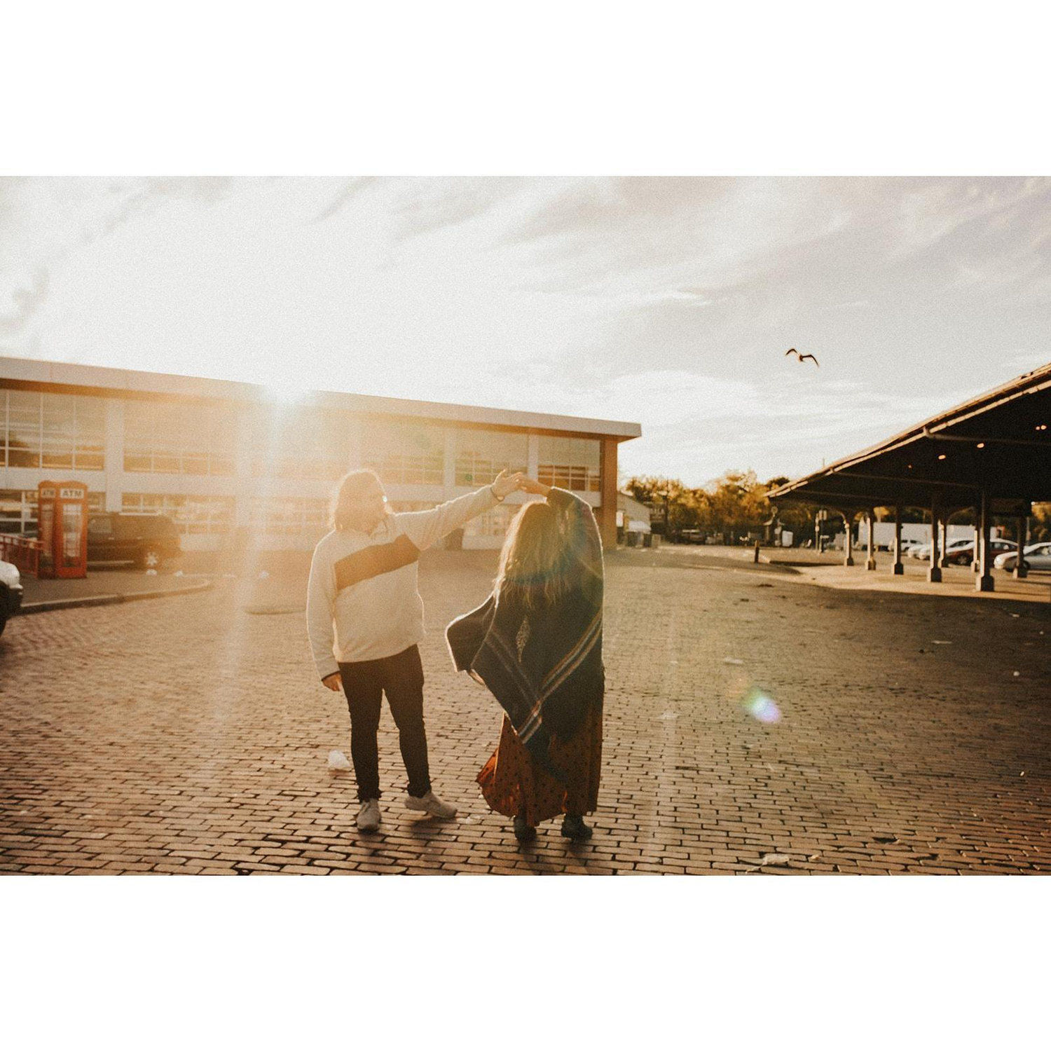 This photo was taken at the Rochester Public Market. We met at a party at the Yards which is also located in the market district.