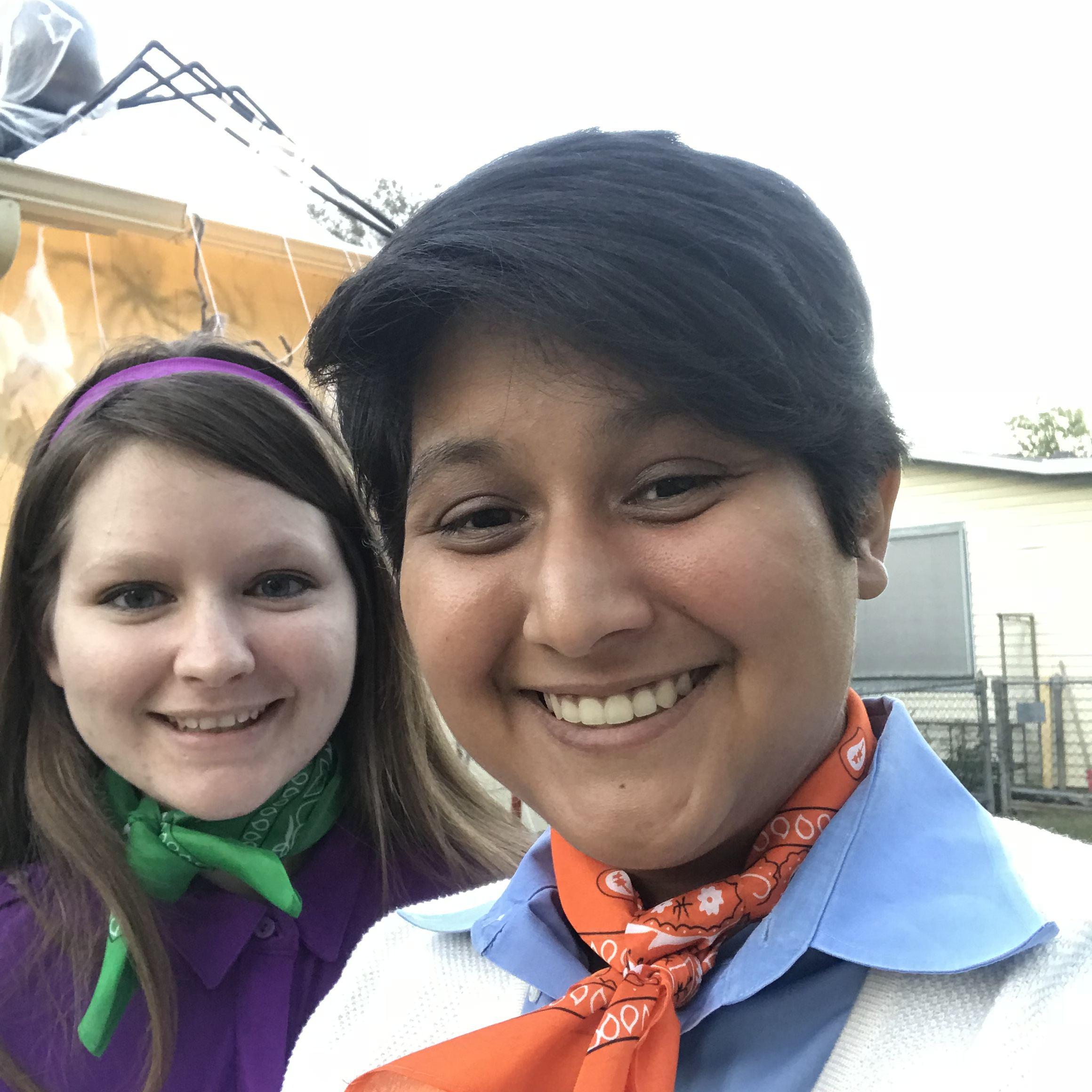 October 2017. Fred and Daphne for Halloween!