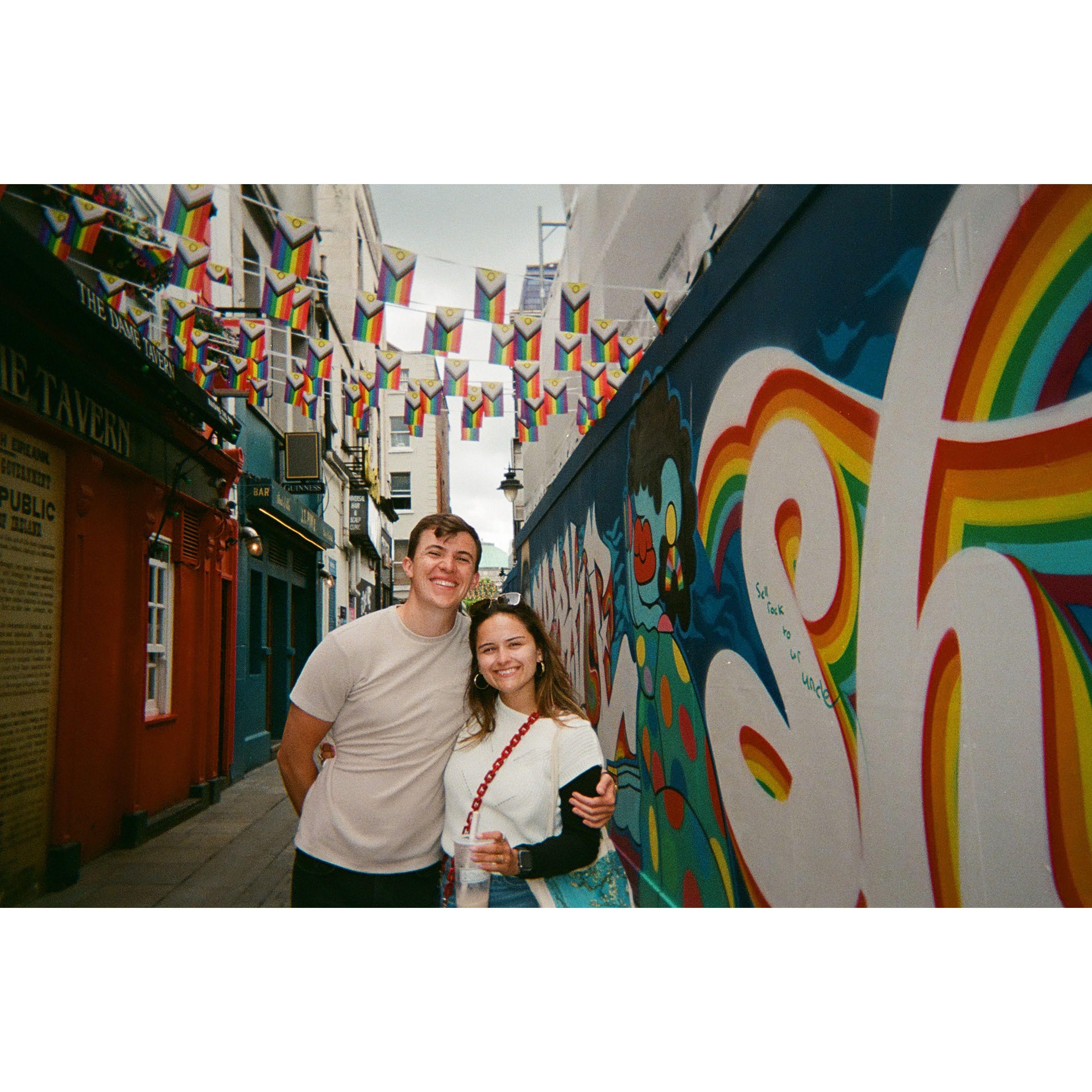 James showcasing his "homeland" of Dublin, Ireland!
