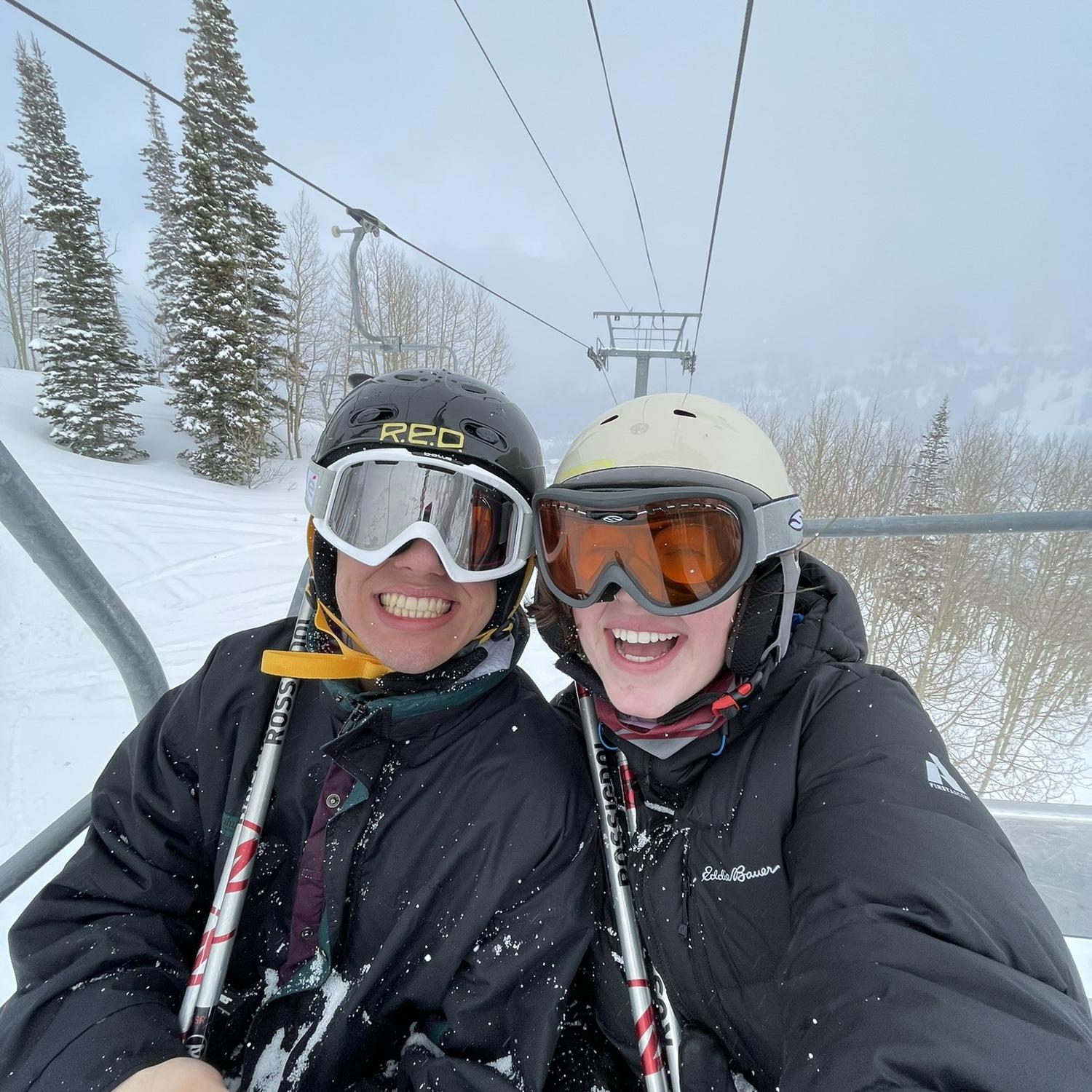 First time skiing together!