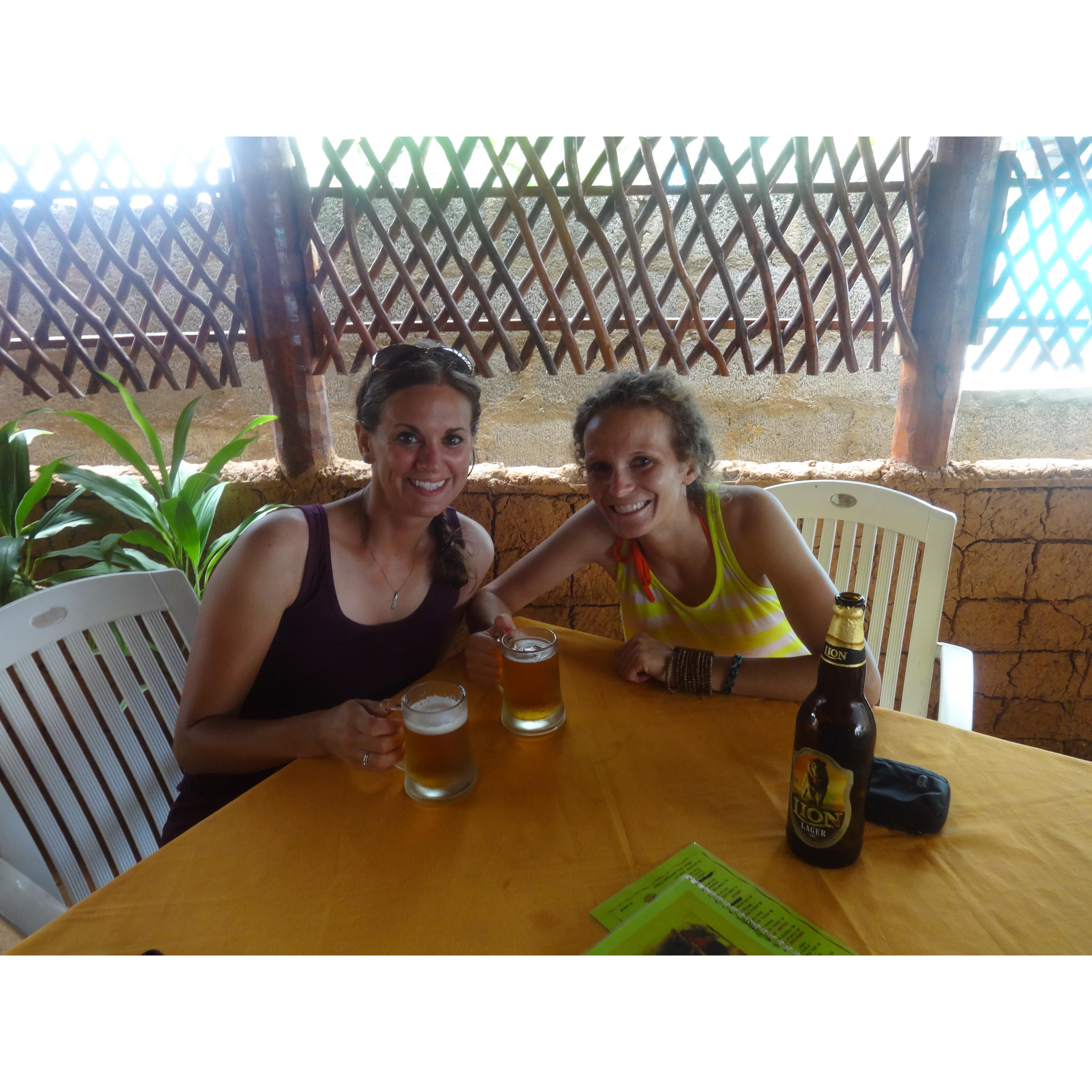 Cold beer in Sri Lanka.