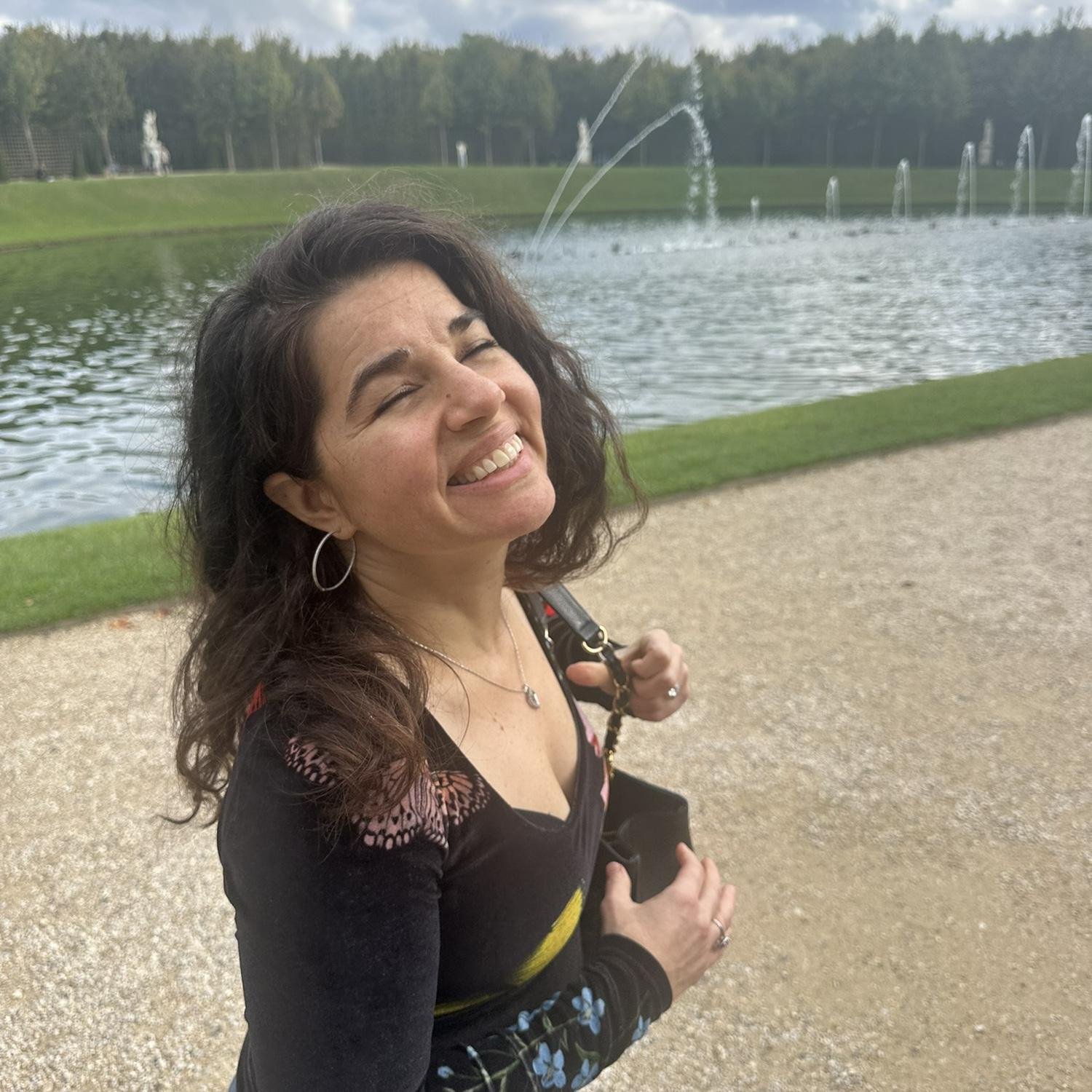Maybe my favorite photo of Renee. At Versailles