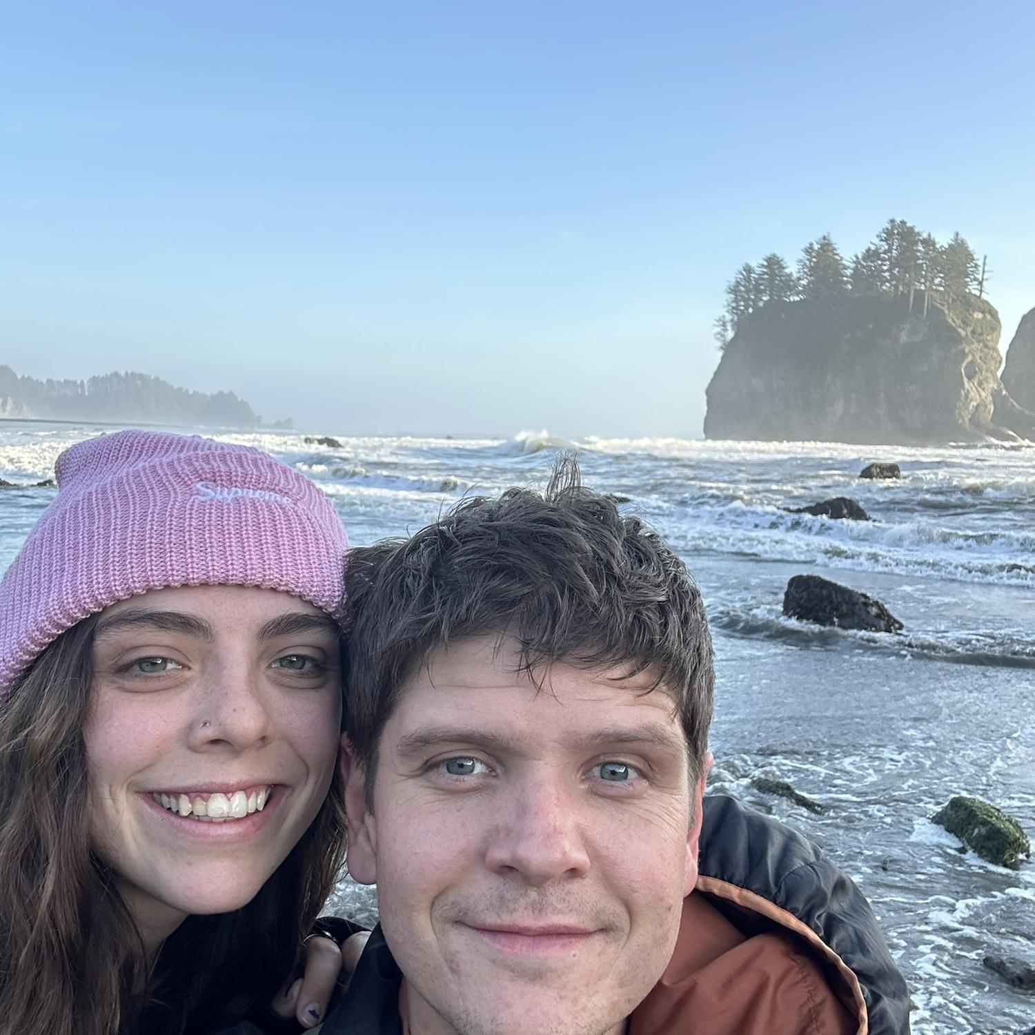 Our first vacation together! Jay is now obsessed with Twilight