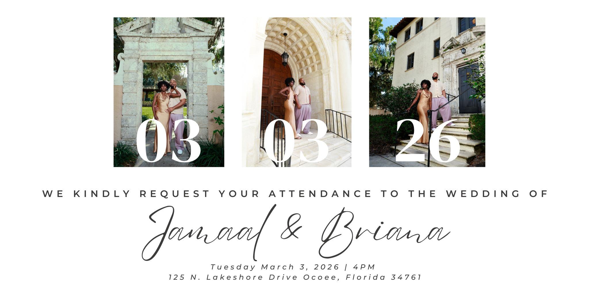 The Wedding Website of Briana Maxwell and Jamaal Mills