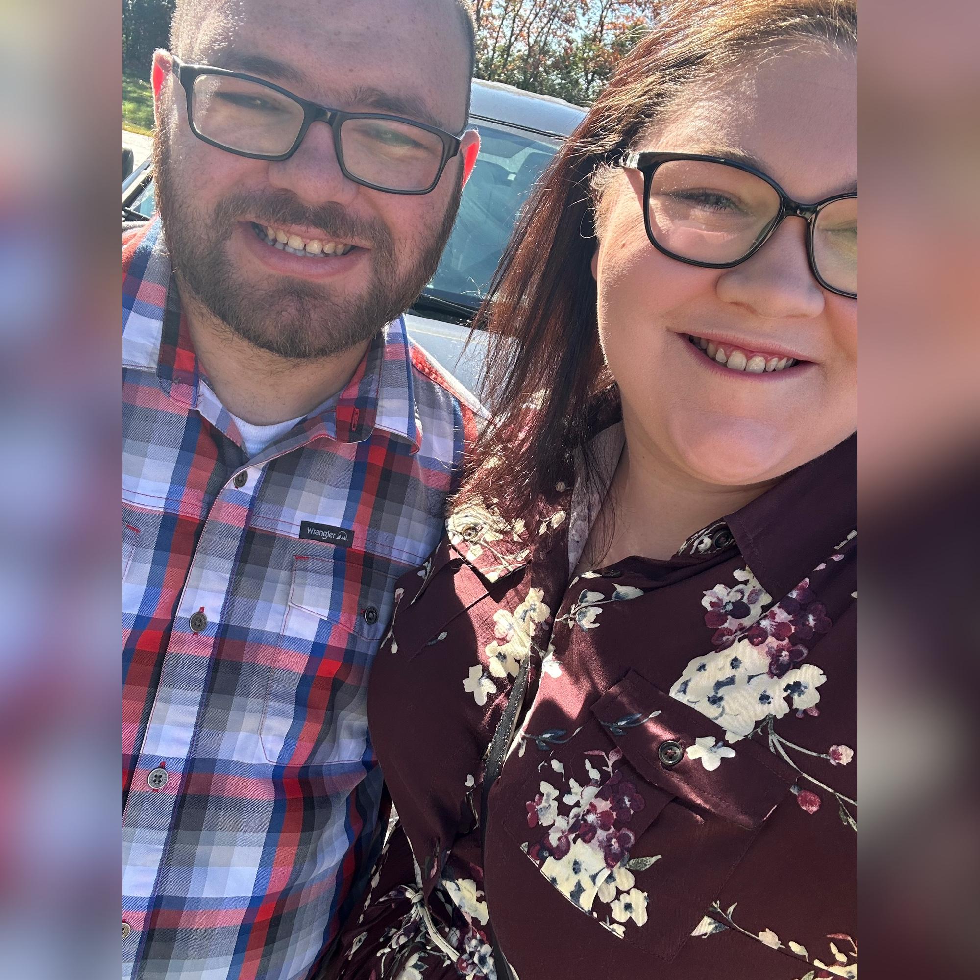 This is the very first picture we took together, we had went to church together that day.