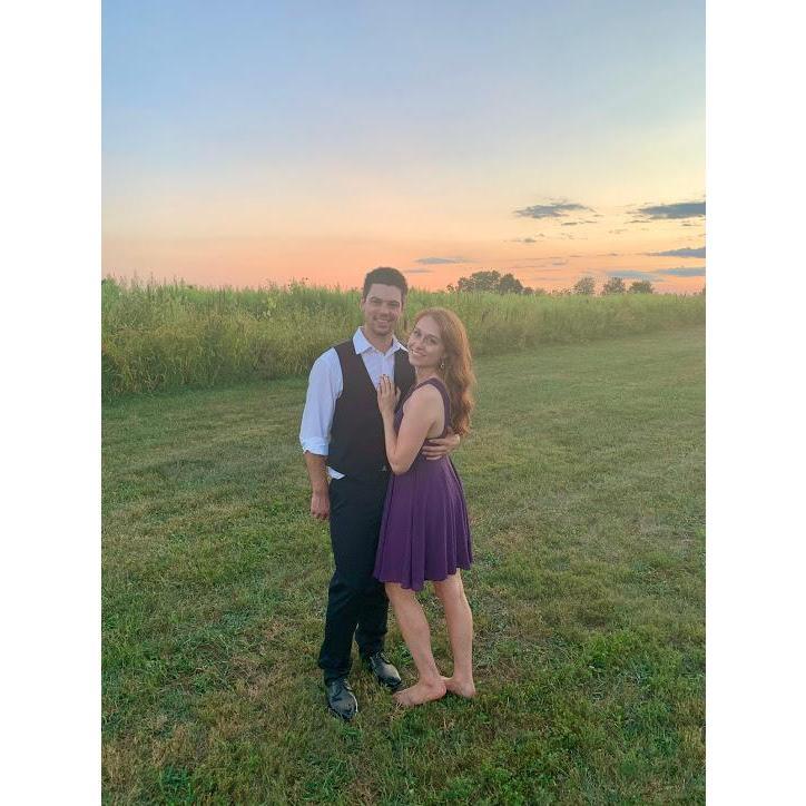 At our friend's wedding in Pleasant Hill, Ohio.