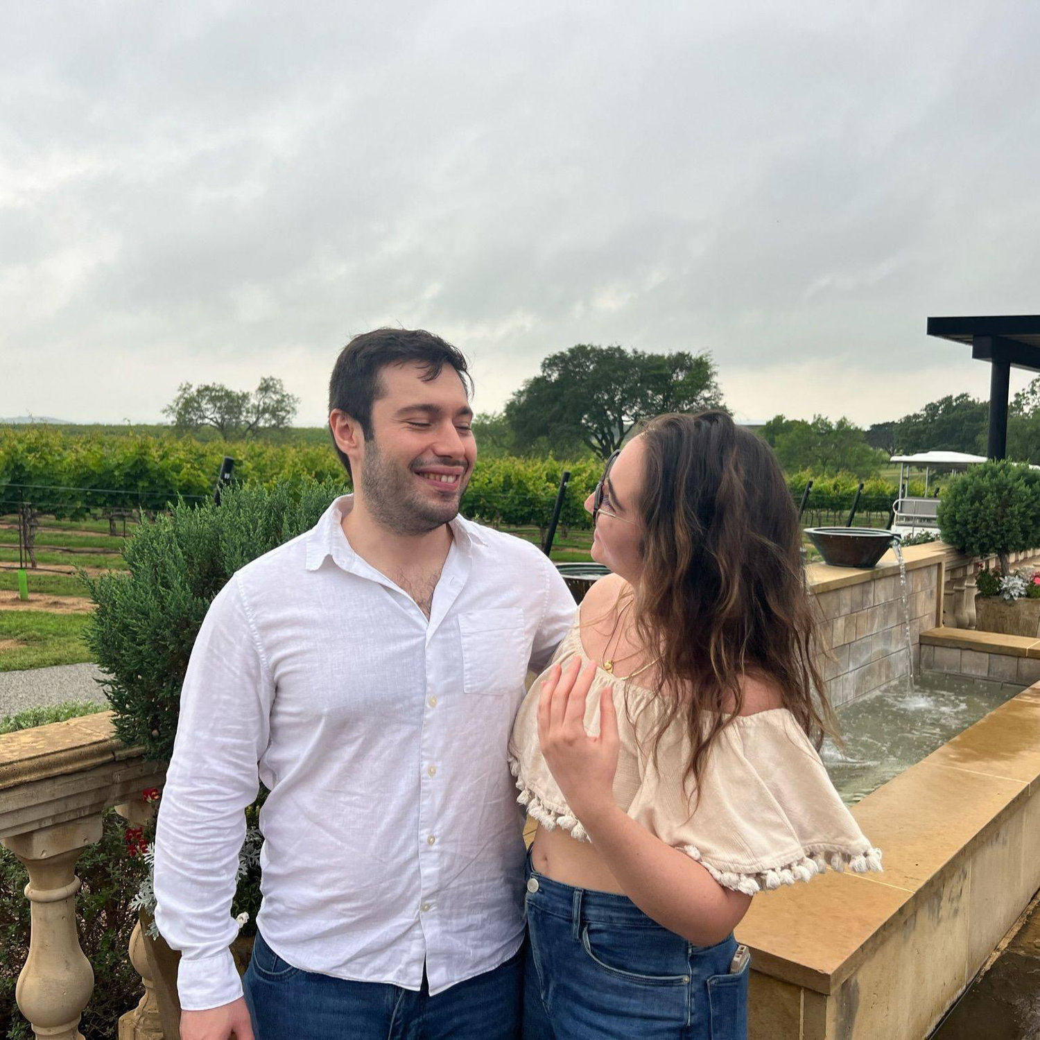 During our first trip to Fredericksburg with friends