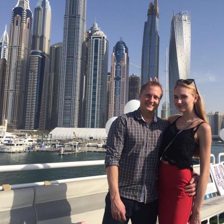 Dubai, Feb'17. 
The big Season 1 Finale.
Our first trip together after seeing each other in New York, Las Vegas, Moscow and spending 182 hours on the phone. Fate? I think so...