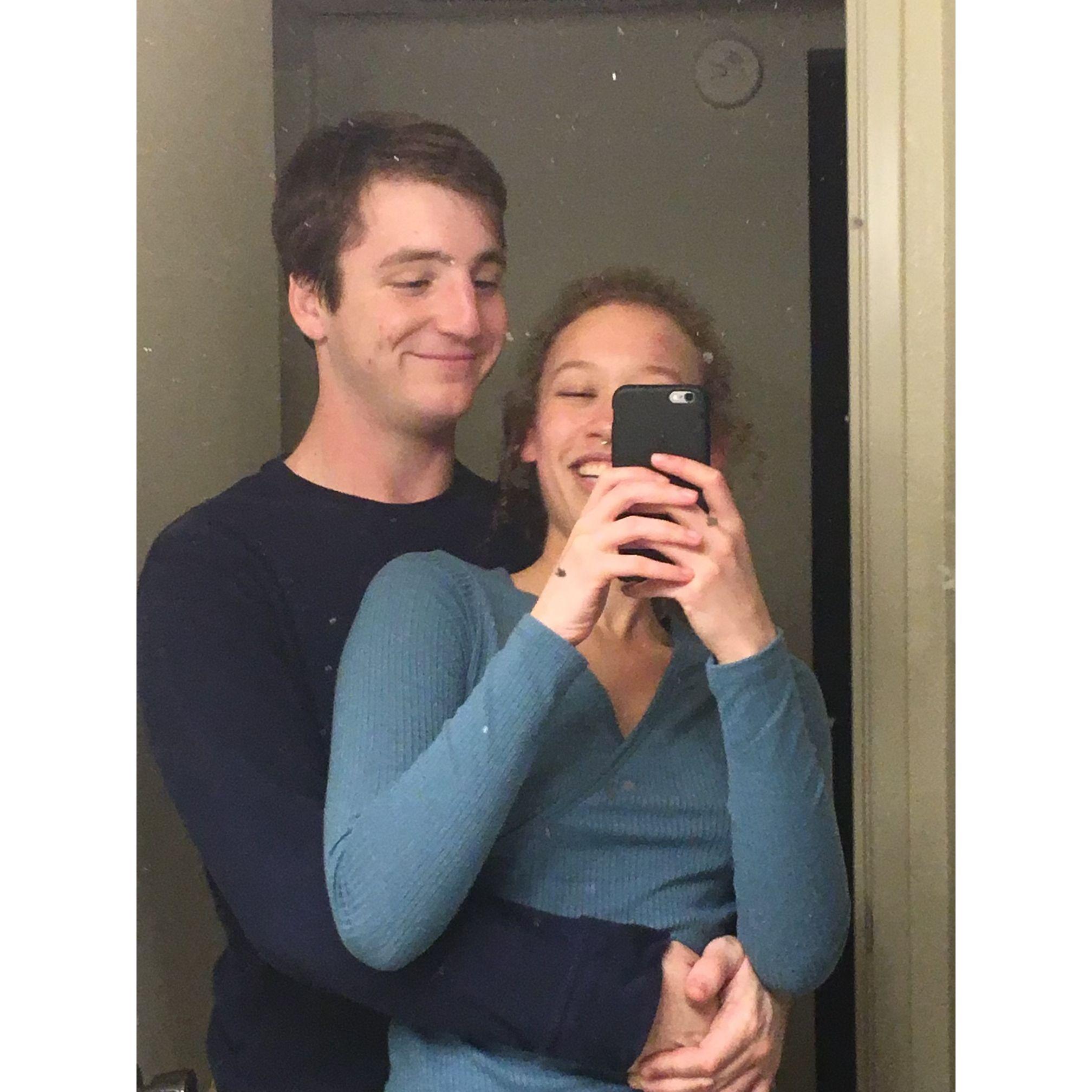 Thanks for looking through our memories. Here is our first photo together in 2017!