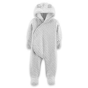 carter's® Size Newborn Quilted Coverall in Grey