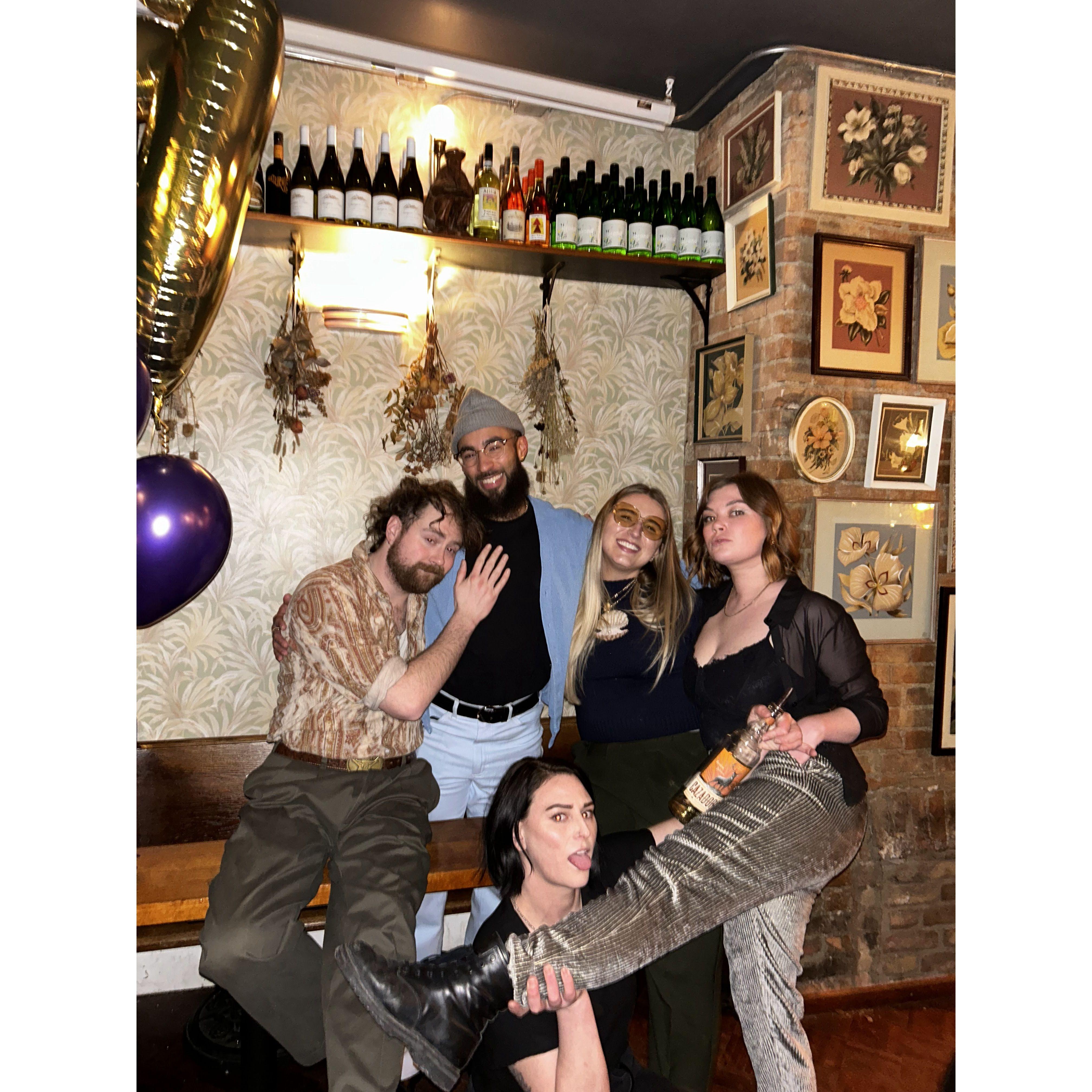 Aaron turned 30 in January 2024 and we celebrated with some of our very best friends at Longfellow! The best bar in Cincinnati.