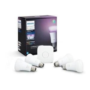 Philips Hue White and Color Ambiance A19 LED Smart Bulb Starter Kit