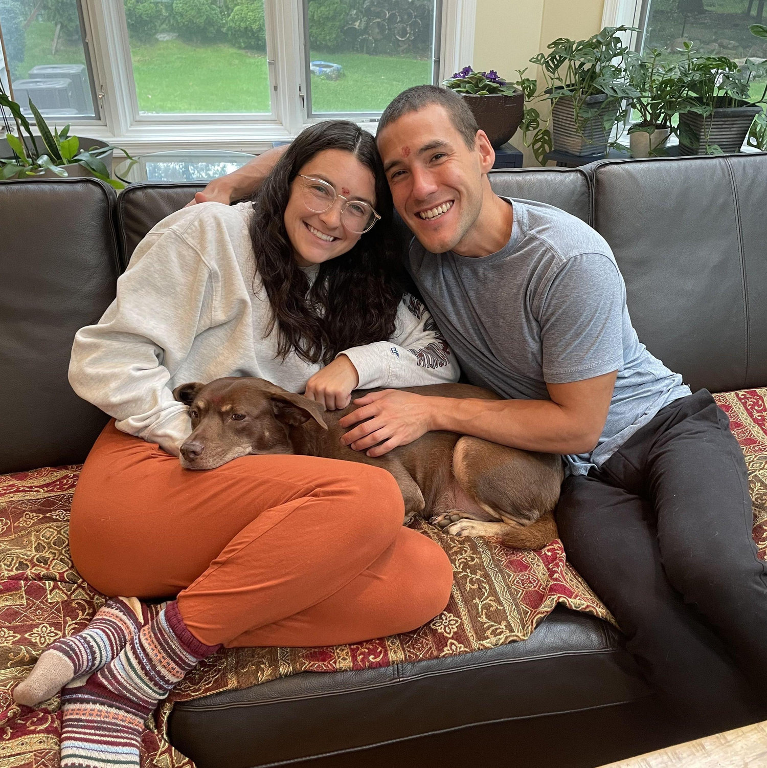 Our first "family" photo with Bailey.