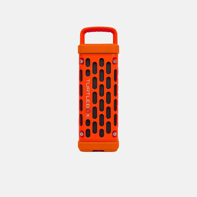 Turtlebox Ranger: Loud! Outdoor Portable Bluetooth 5.4 Speaker | Rugged, Waterproof, Ultra-Portable | Plays to 105db, Deep Bass, Shockproof, Unlimited Pairing for Full Stereo Experience, Orange