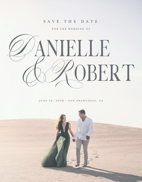 Nevis Photo | Charcoal | Zola Save The Dates