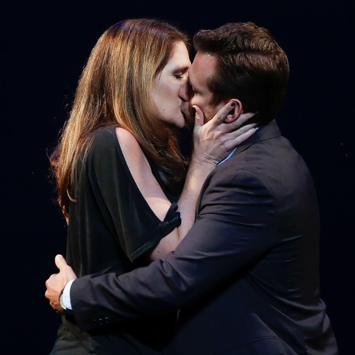 Not live! A snapshot of a performance of songs from "Sweet Smell of Success" at Philadelphia Theatre Company
