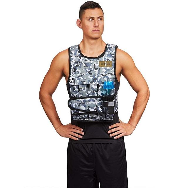 CROSS101 Weighted Vest Arctic/Desert Camouflage 20lbs - 80lbs