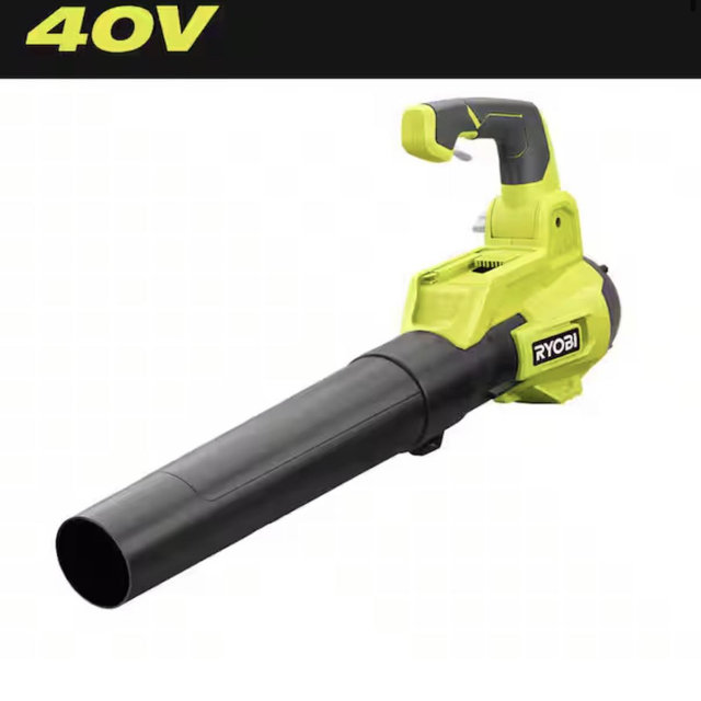 RYOBI 40V 120 MPH 450 CFM Cordless Battery Variable-Speed Jet-Fan Leaf Blower (Tool-Only) RY404012BTL