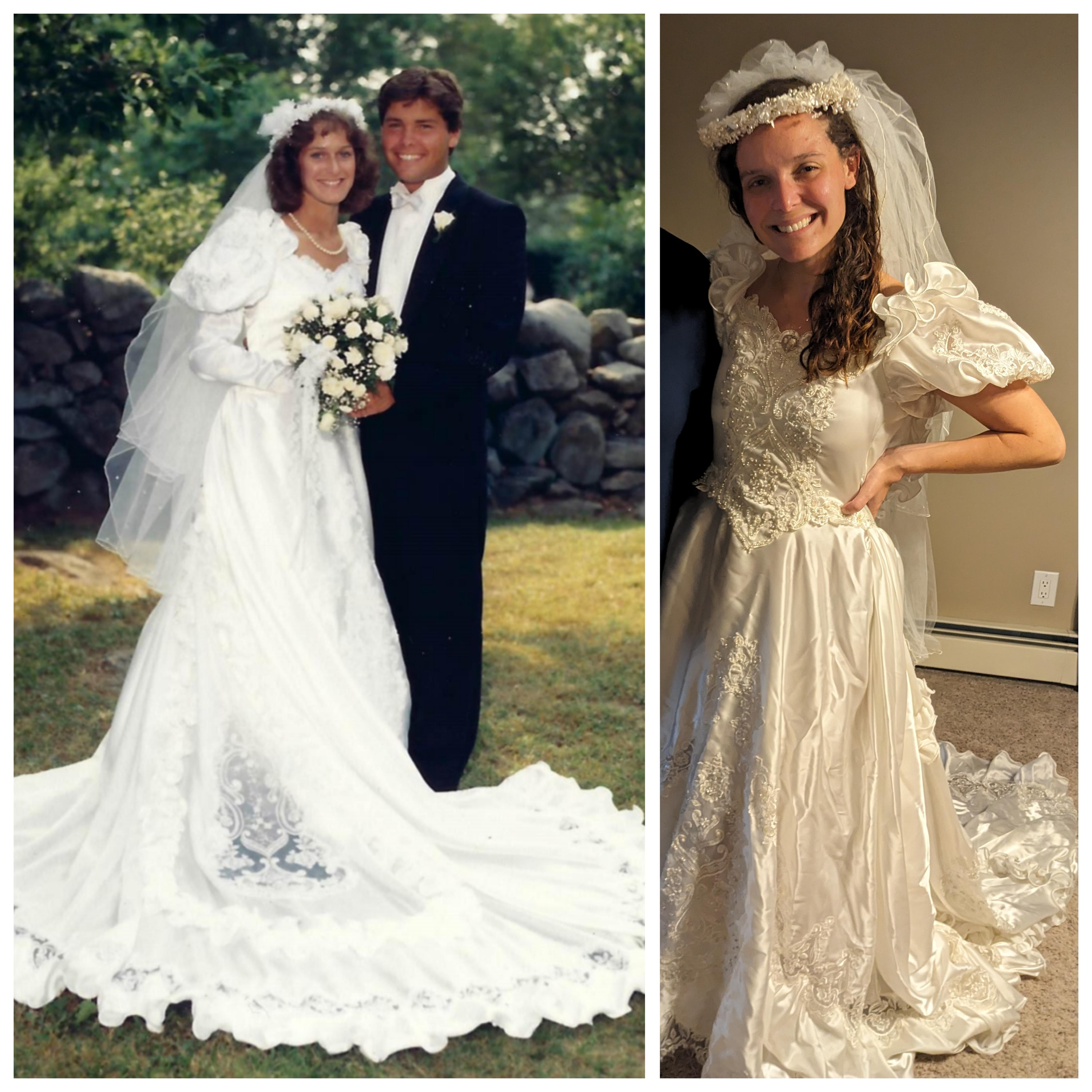 1988 to 2024! Can't beat those 80s wedding dresses!