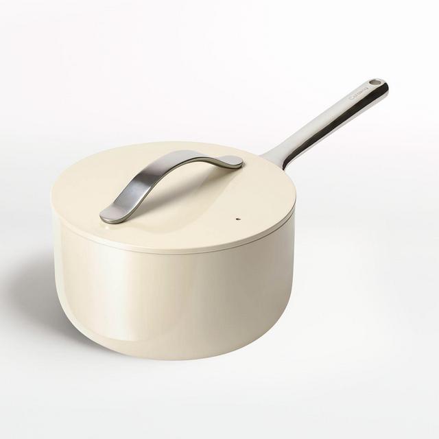 Caraway Cream Non-Stick Ceramic Saucepan