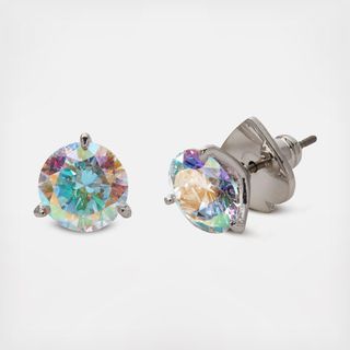 Brilliant Statements Silver Trio Prong Studs