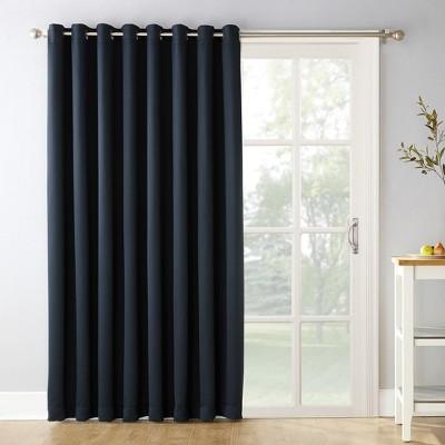 Kenneth Easton Extra Wide Blackout Sliding Patio Door Curtain Panel Navy 100"x84"- Sun Zero