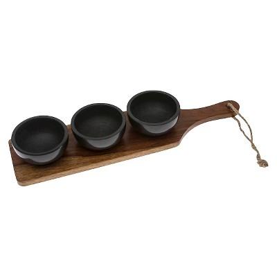 Thirstystone Urban Farm Condiment Bowls with Board Set