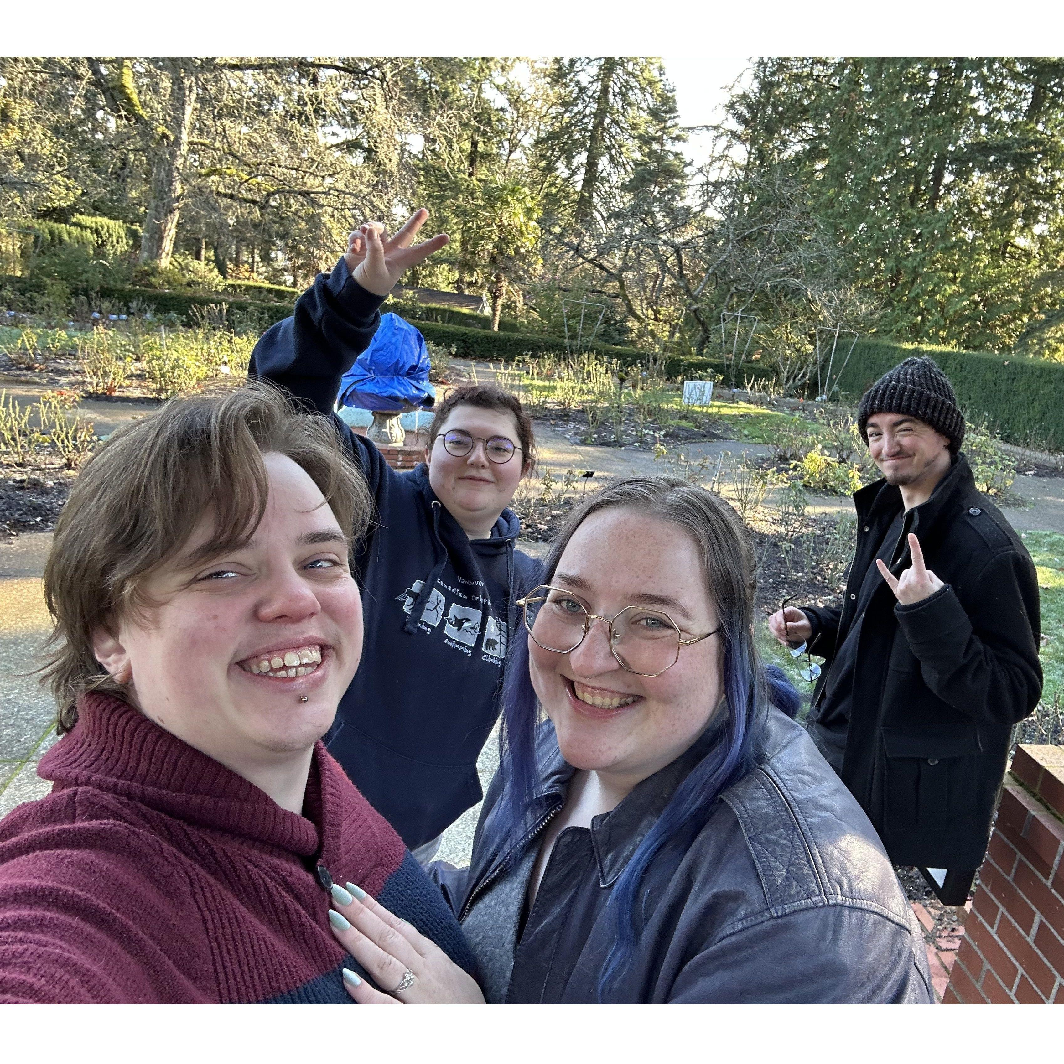 Post proposal snaps with our FBI surveillance crew, December 2024